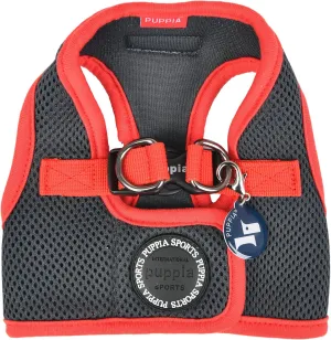 Puppia Soft Vest Dog Harness II Mesh Step-in All Season No Pull No Choke Walking Training for Small & Medium Dog - Grey - XL