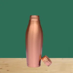 Pure Copper Water Bottle 32oz with Jute Carrying Shoulder Bag – Ayurvedic Copper Drinking Bottle for Women and Men.