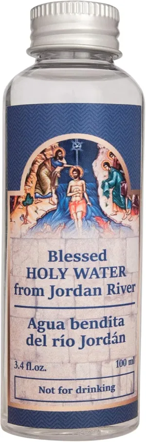 Pure Holy Water from Jordan River Authentic Baptismal Site Holy Land Catholic Bottle Blessed