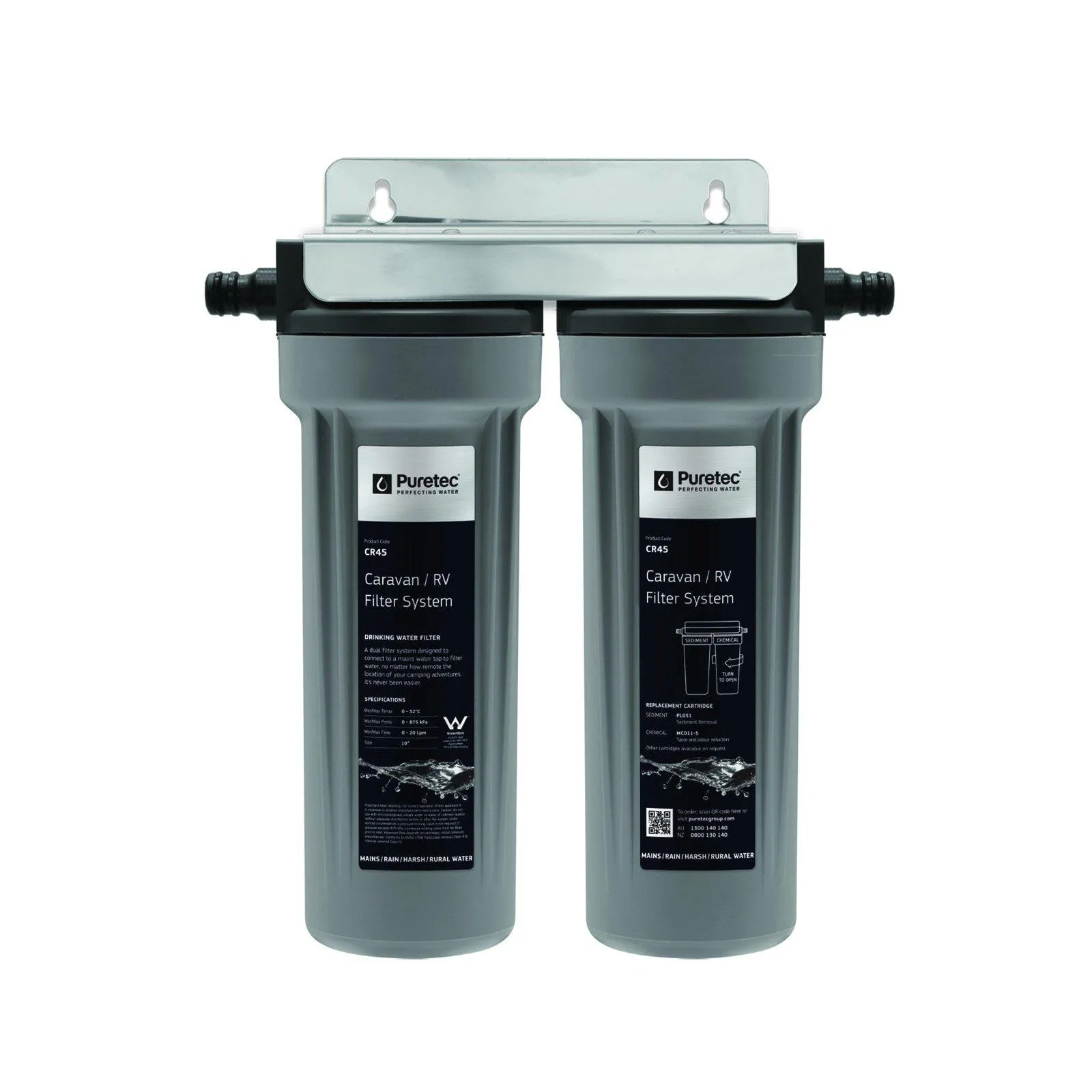 Puretec CR Series Caravan/RV Water Filter Kit (16 LPM)