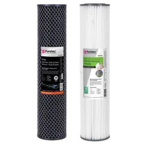 Puretec Ecotrol EM2 High Flow 20" Whole House Water Filter Replacement Cartridges Kit