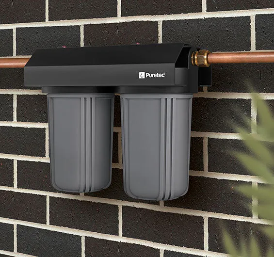Puretec Ecotrol EM2 High Flow Dual 10" Whole House Water Filter Systems (60LPM - 80LPM)