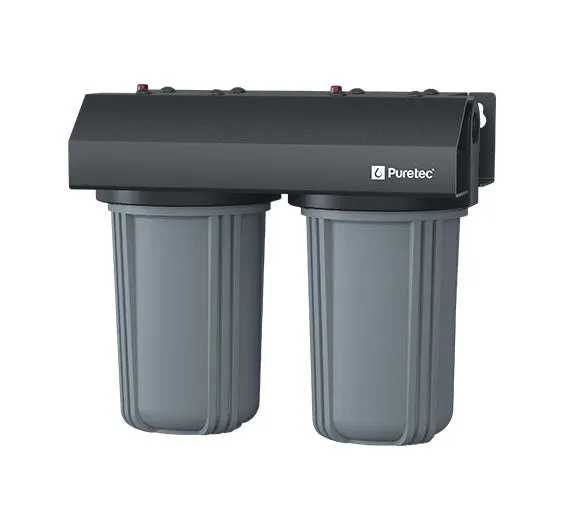 Puretec Ecotrol EM2 High Flow Dual 10" Whole House Water Filter Systems (60LPM - 80LPM)
