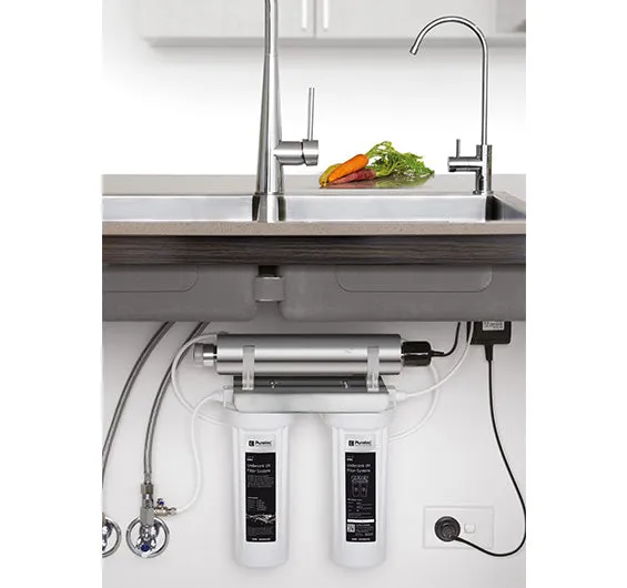 Puretec Ecotrol ESR2 Undersink UV Water Filter System with Faucet (8 LPM)