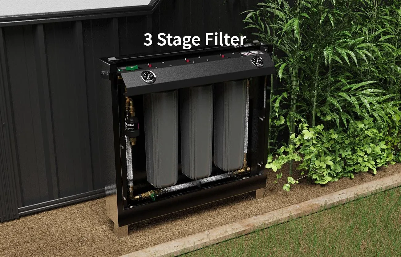 Puretec Filterwall F5 Whole House Filtration System with Plumbed Bypass