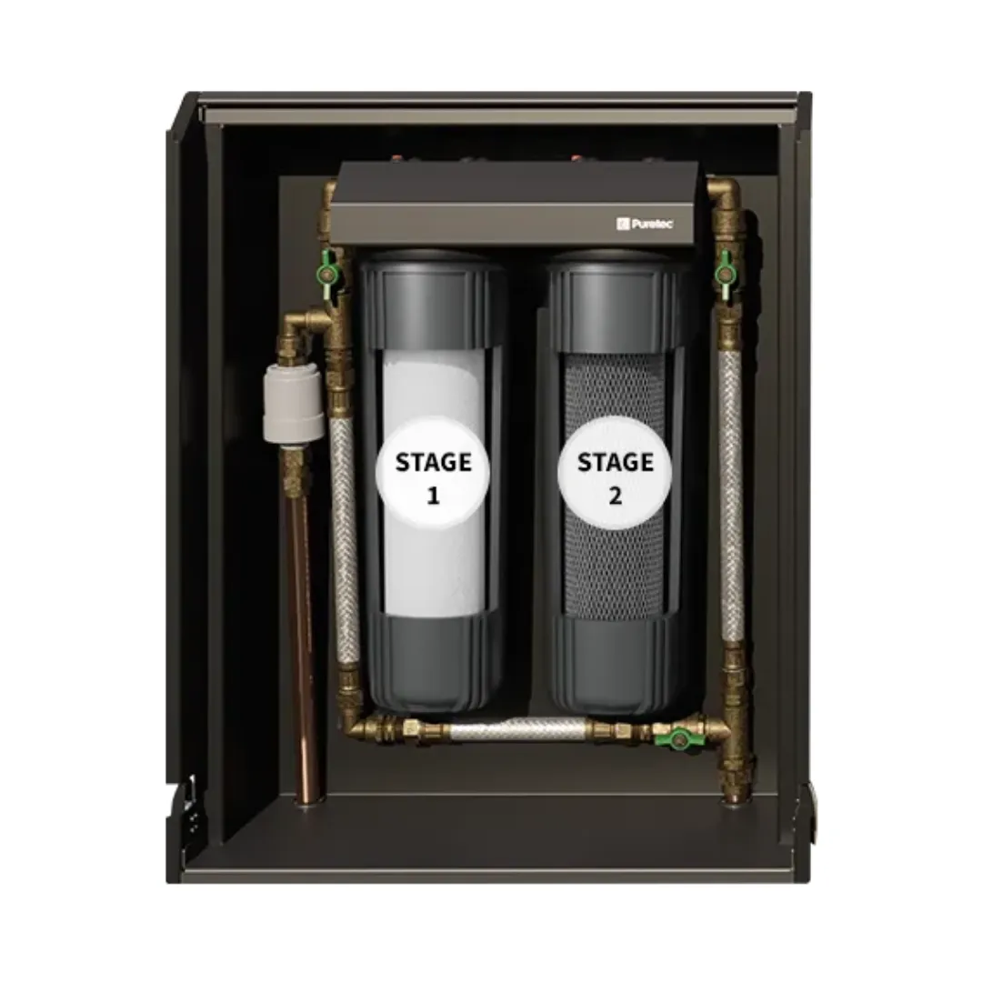 Puretec FilterWall-IM2 20" x 4.5" Semi-Recessed Whole House Water Filter System (55LPM)
