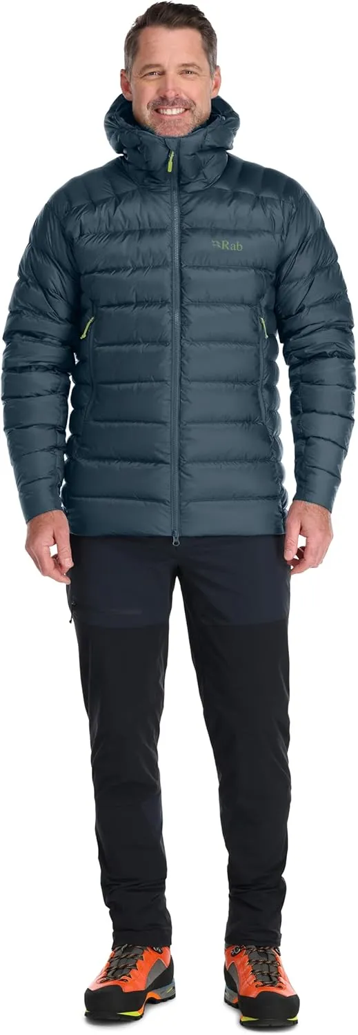Rab Men's Electron Pro 800-Fill Down Hooded Jacket for Climbing and Mountaineering