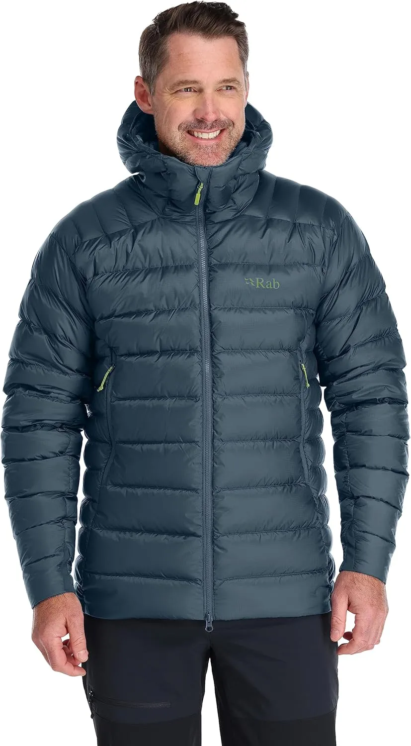 Rab Men's Electron Pro 800-Fill Down Hooded Jacket for Climbing and Mountaineering