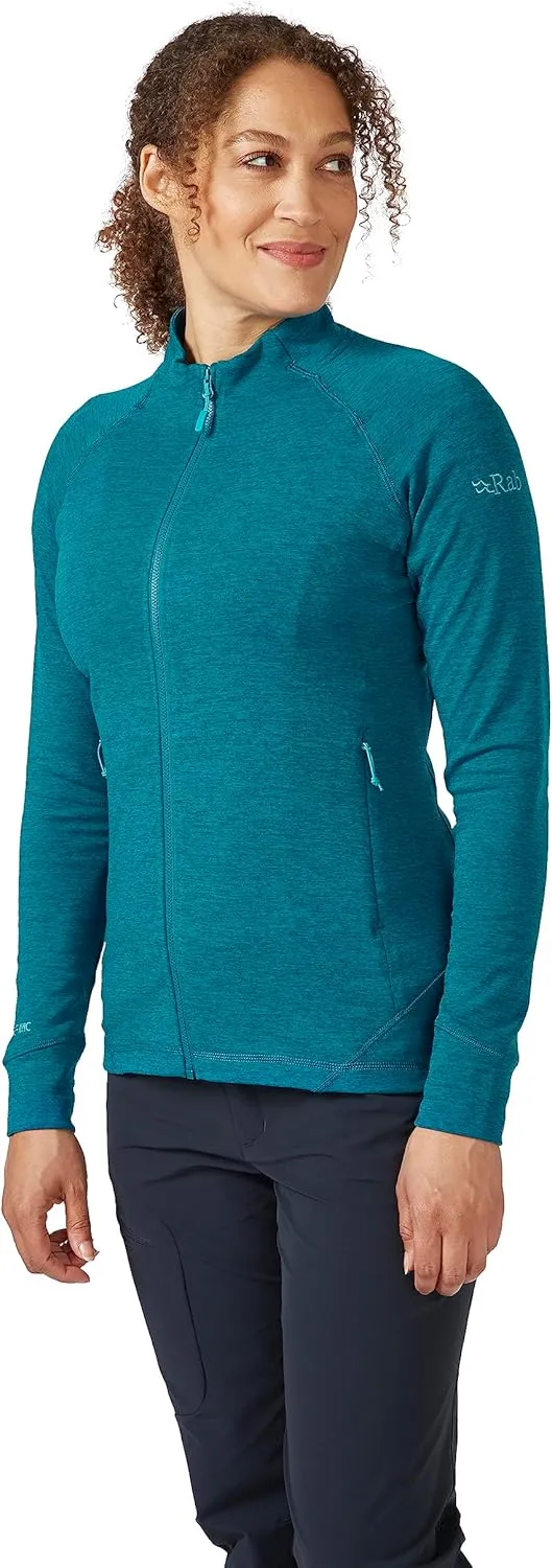 Rab Women's Nexus Stretch Fleece Jacket, Lightweight for Hiking, Climbing & Layering