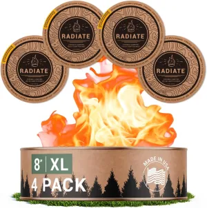Radiate XL 8" Portable Campfire: Bigger, Brighter Outdoor Fires