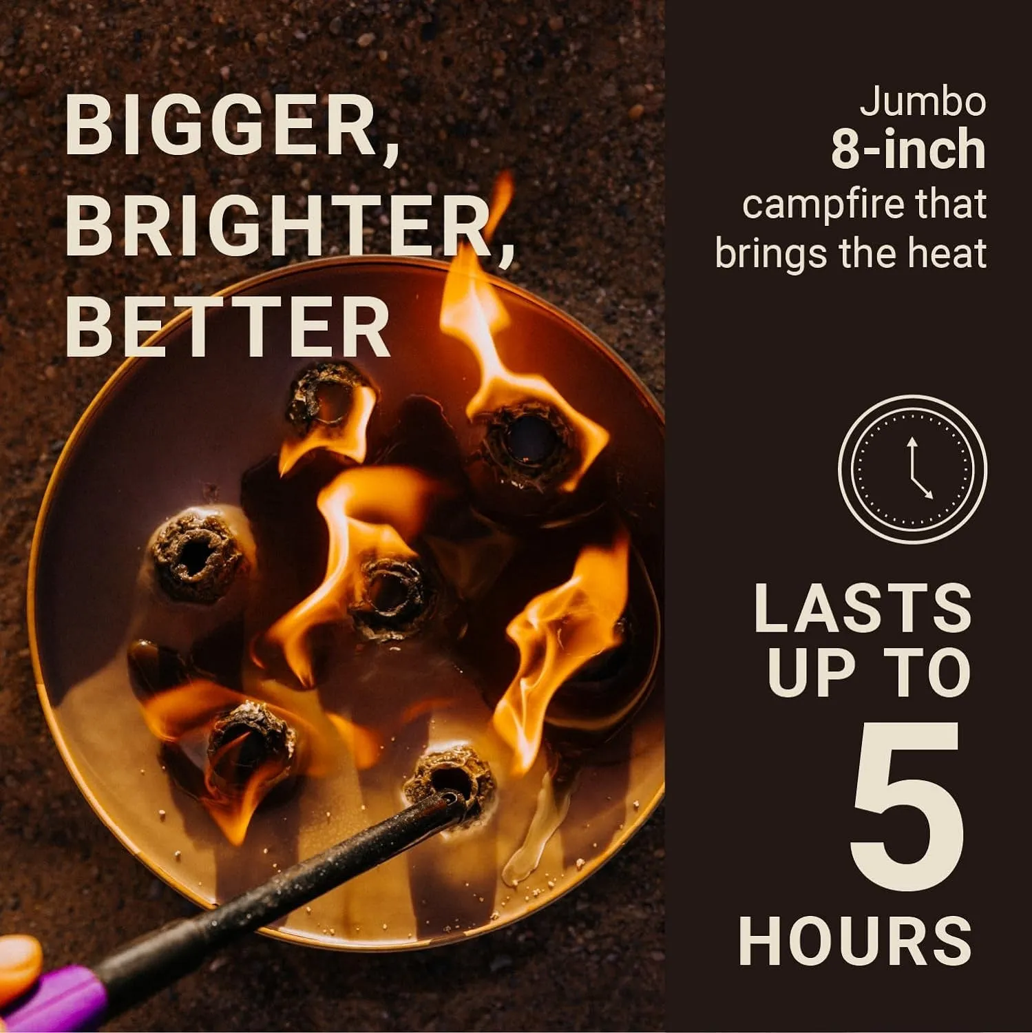 Radiate XL 8" Portable Campfire: Bigger, Brighter Outdoor Fires