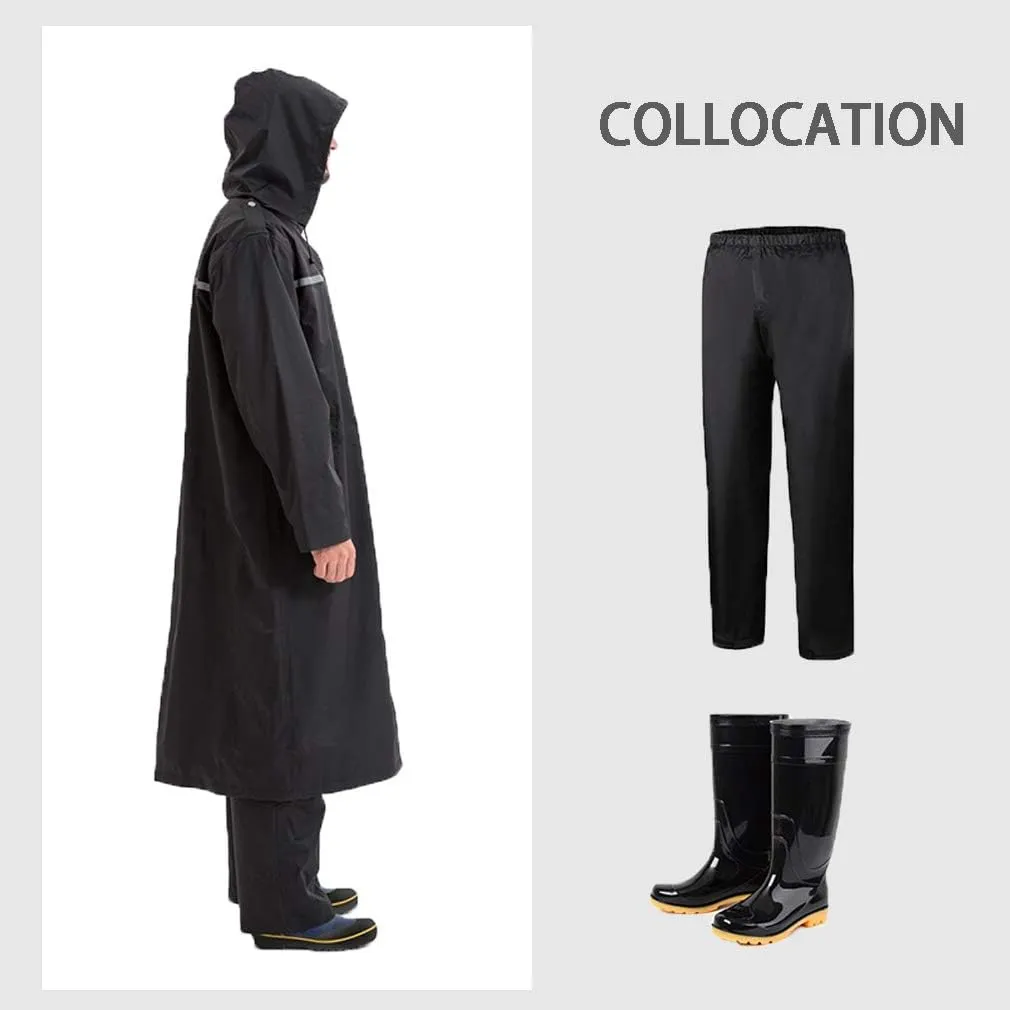 Rain Coats for Adults Rain Ponchos with Hoods Man Lightweight Raincoats Long Waterproof Jacket Windbreaker for Men Women