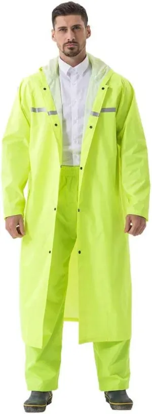 Rain Coats for Adults Rain Ponchos with Hoods Man Lightweight Raincoats Long Waterproof Jacket Windbreaker for Men Women