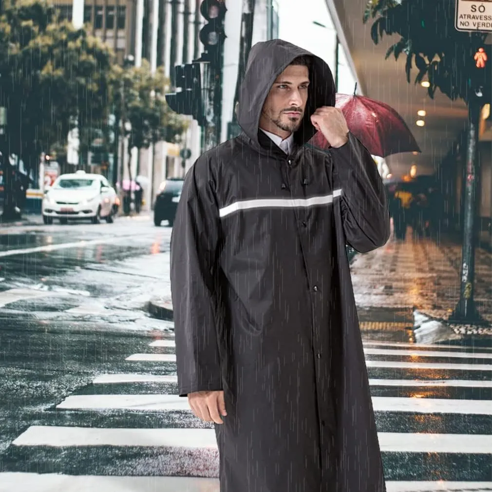 Rain Coats for Adults Rain Ponchos with Hoods Man Lightweight Raincoats Long Waterproof Jacket Windbreaker for Men Women