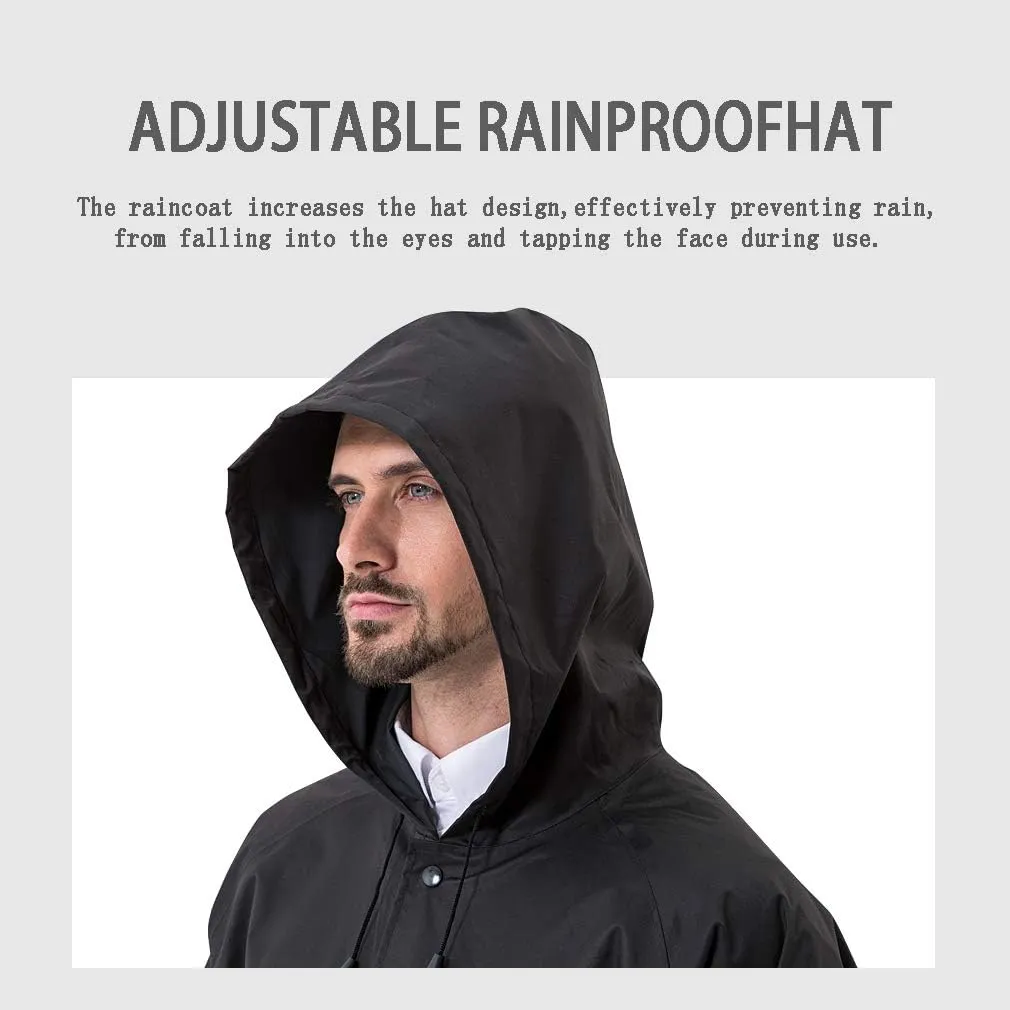 Rain Coats for Adults Rain Ponchos with Hoods Man Lightweight Raincoats Long Waterproof Jacket Windbreaker for Men Women