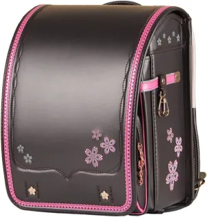 randoseru coffee backpack japanese school bag Premium fabric send gift