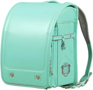 Randoseru Ransel backpack automatic Japanese school bag boys girls leather light weight Rain Cover(Green)