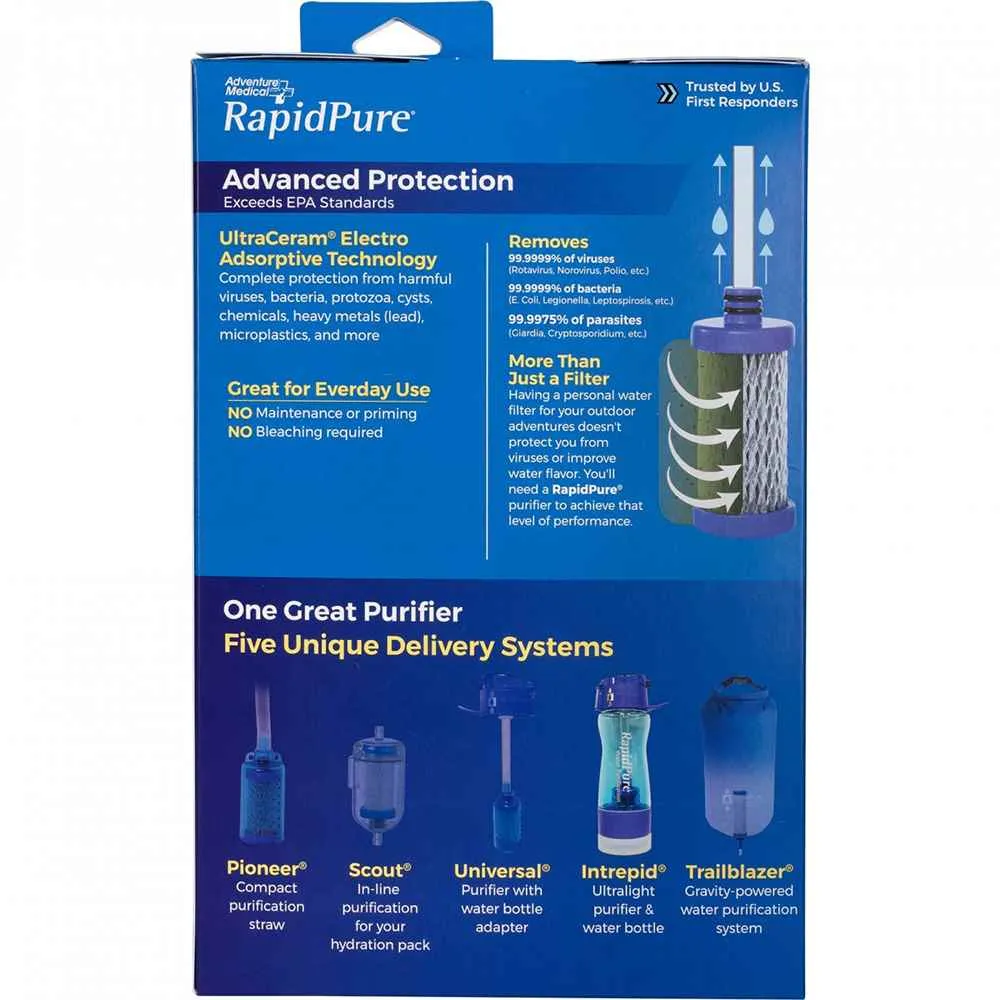RapidPure Intrepid Bottle - Water Purification