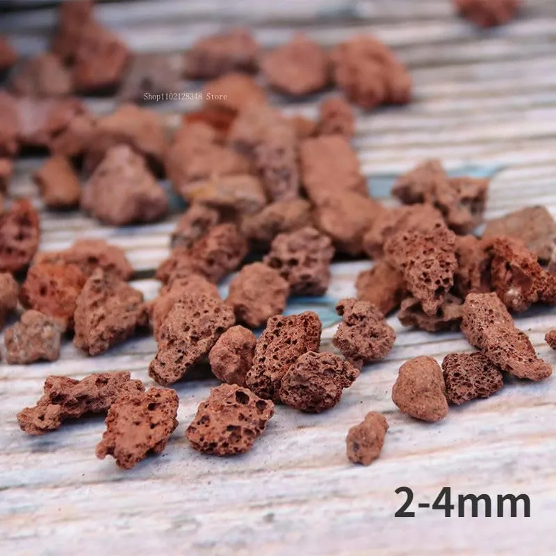 Red Volcanic Rock Succulent Plant Planting Bedding Granular Fish Tank Water Purification Materials