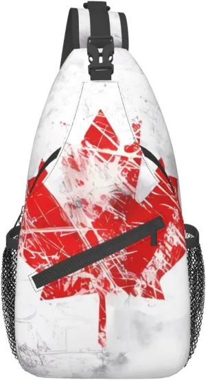 Retro Canada Flag Pattern Outdoor Hiking Backpack > Suitable For Men And Women Riding Strong And Sturdy High Storage Capacity Daily Travel