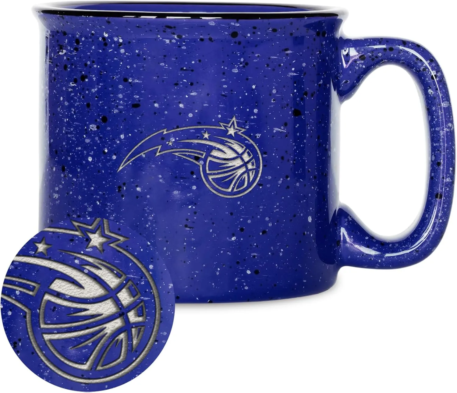 Rico Industries NBA Basketball 12oz Laser Engraved Campfire Mug