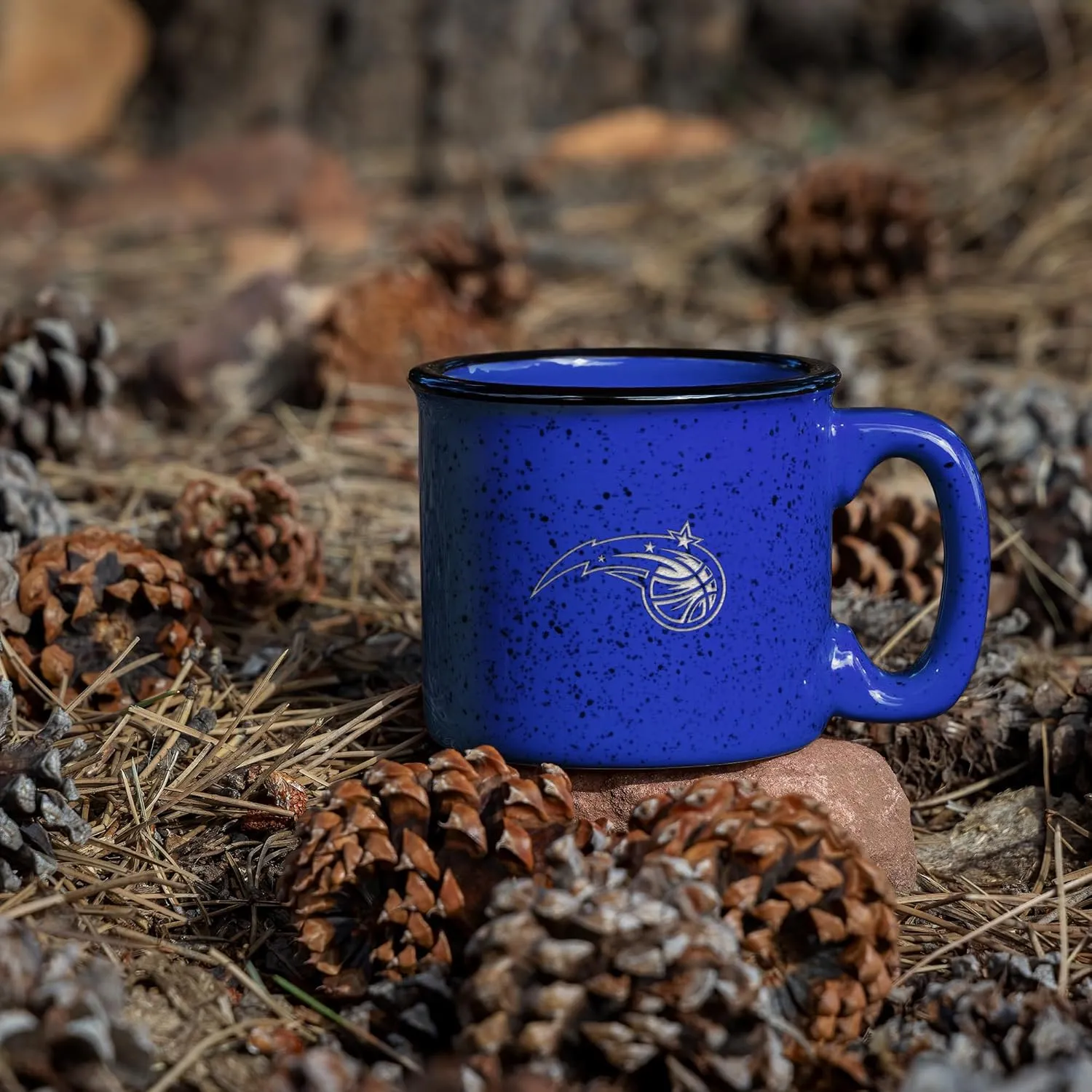 Rico Industries NBA Basketball 12oz Laser Engraved Campfire Mug