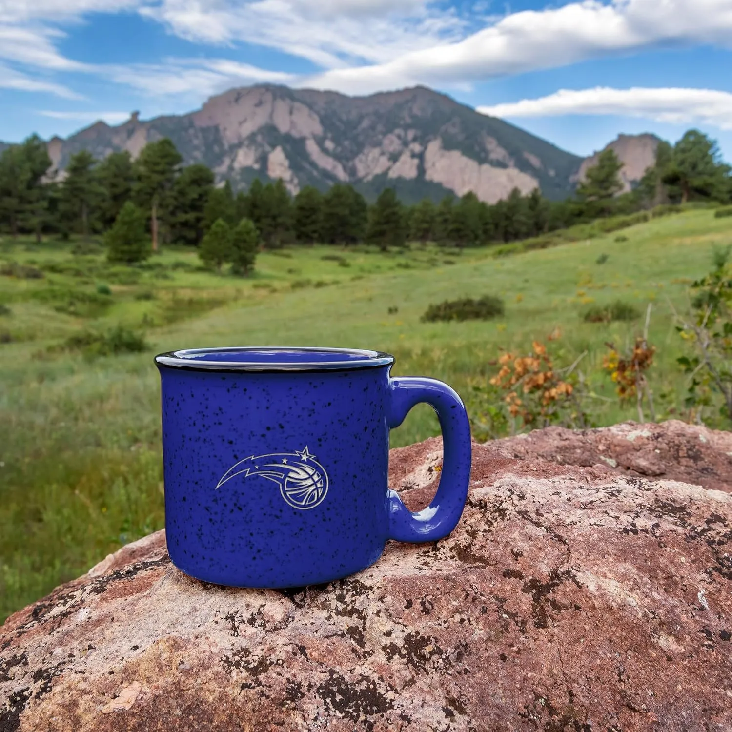 Rico Industries NBA Basketball 12oz Laser Engraved Campfire Mug