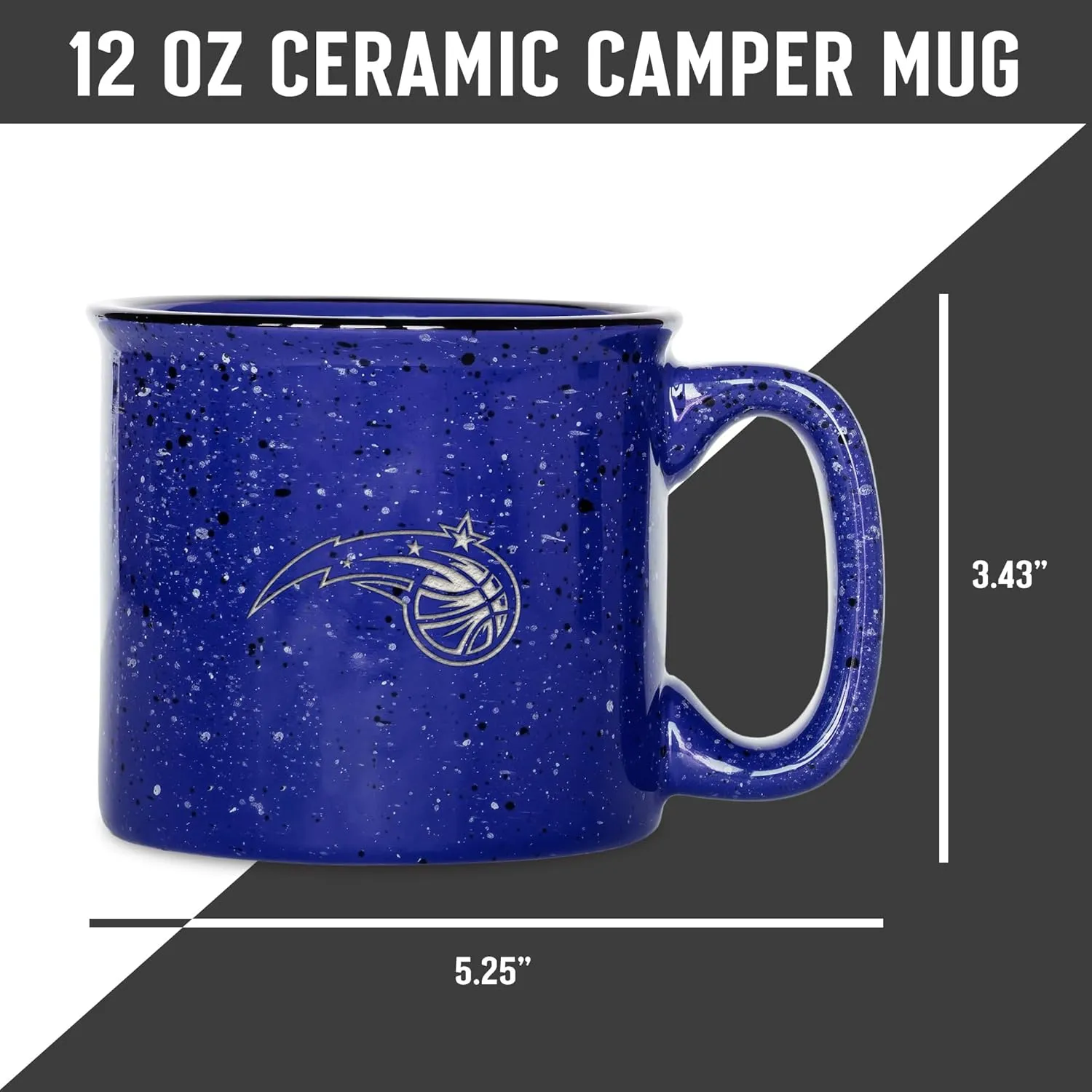Rico Industries NBA Basketball 12oz Laser Engraved Campfire Mug