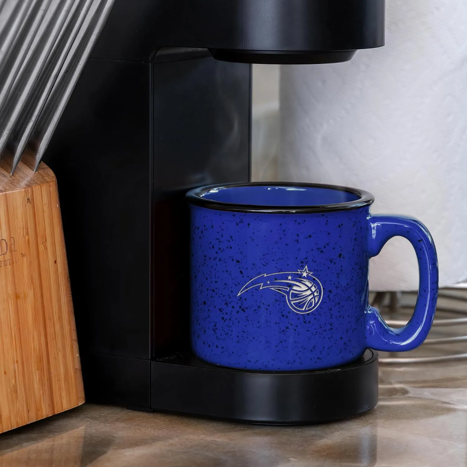 Rico Industries NBA Basketball 12oz Laser Engraved Campfire Mug