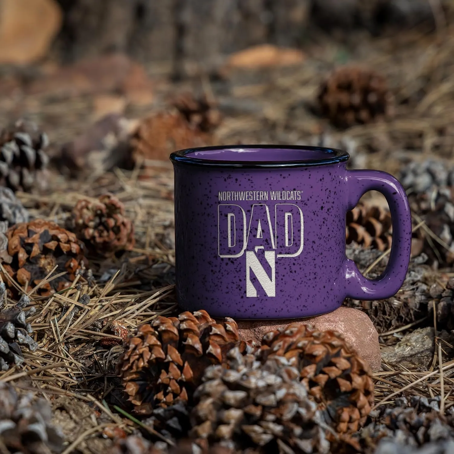 Rico Industries NCAA Dad 12oz Laser Engraved Campfire Mug