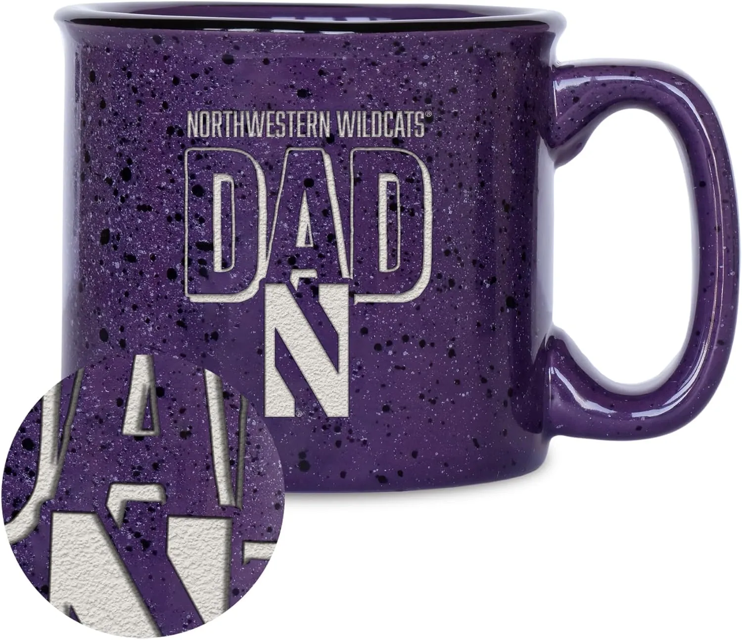 Rico Industries NCAA Dad 12oz Laser Engraved Campfire Mug