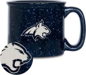 Rico Industries NCAA unisex-adult NCAA Speckle 15oz Laser Engraved Campfire Hot/Cold Mug