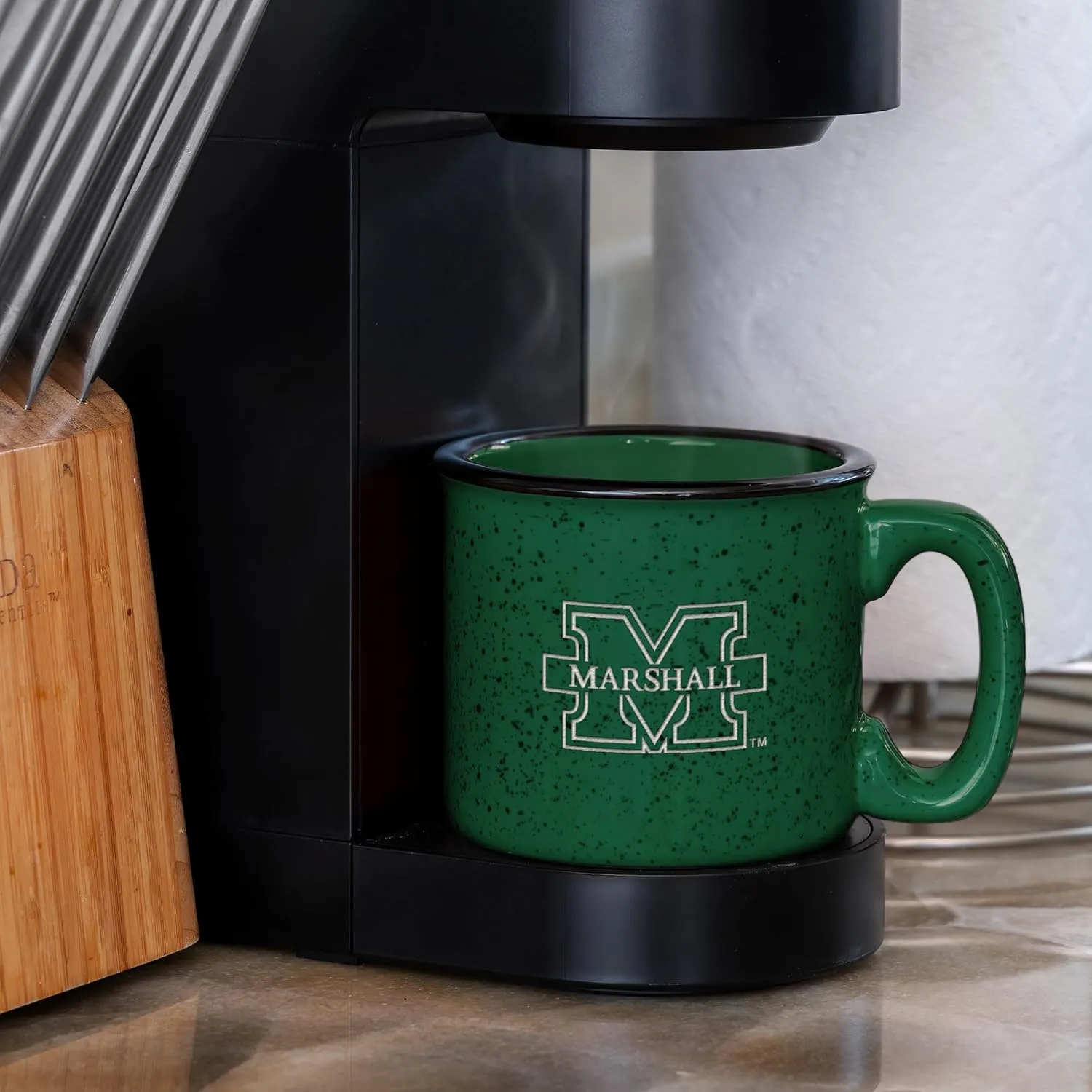Rico Industries NCAA unisex-adult NCAA Speckle 15oz Laser Engraved Campfire Hot/Cold Mug