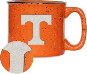 Rico Industries NCAA unisex-adult NCAA Speckle 15oz Laser Engraved Campfire Hot/Cold Mug
