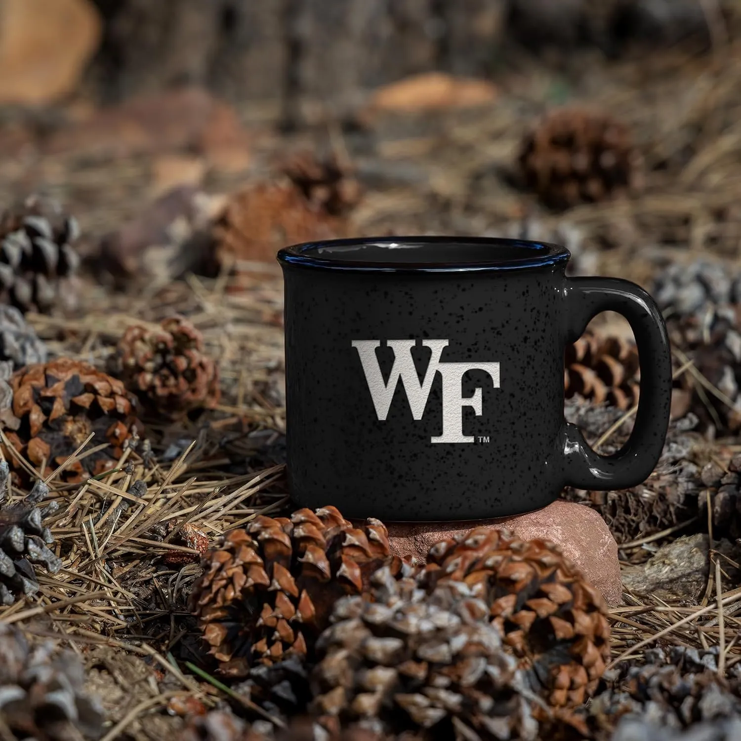 Rico Industries NCAA unisex-adult NCAA Speckle 15oz Laser Engraved Campfire Hot/Cold Mug