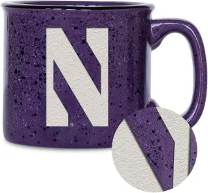 Rico Industries NCAA unisex-adult NCAA Speckle 15oz Laser Engraved Campfire Hot/Cold Mug