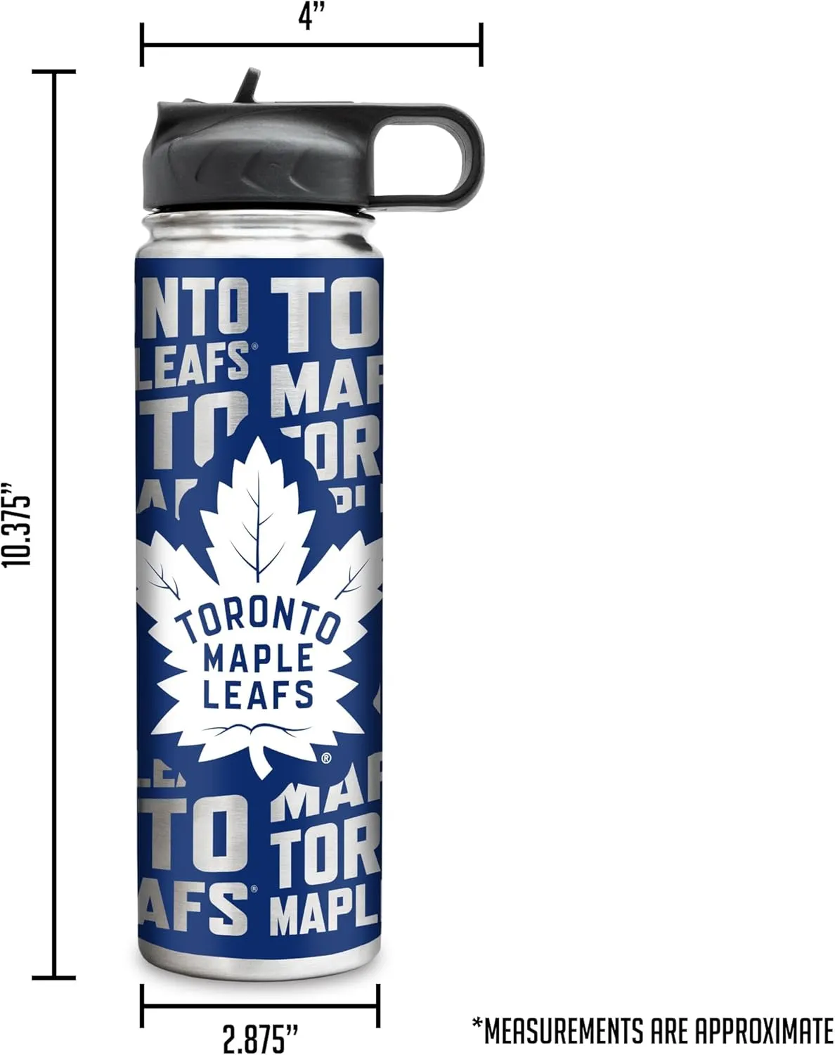 Rico Industries NHL Hockey Stainless Steel Tumbler with Lid - Great For Coffee, Tea, Water or Cocktails