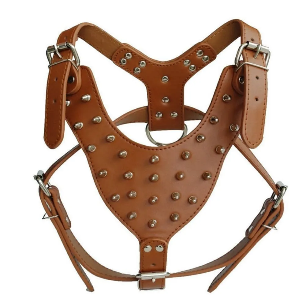 Rivets Spiked Studded Large Dog Harness