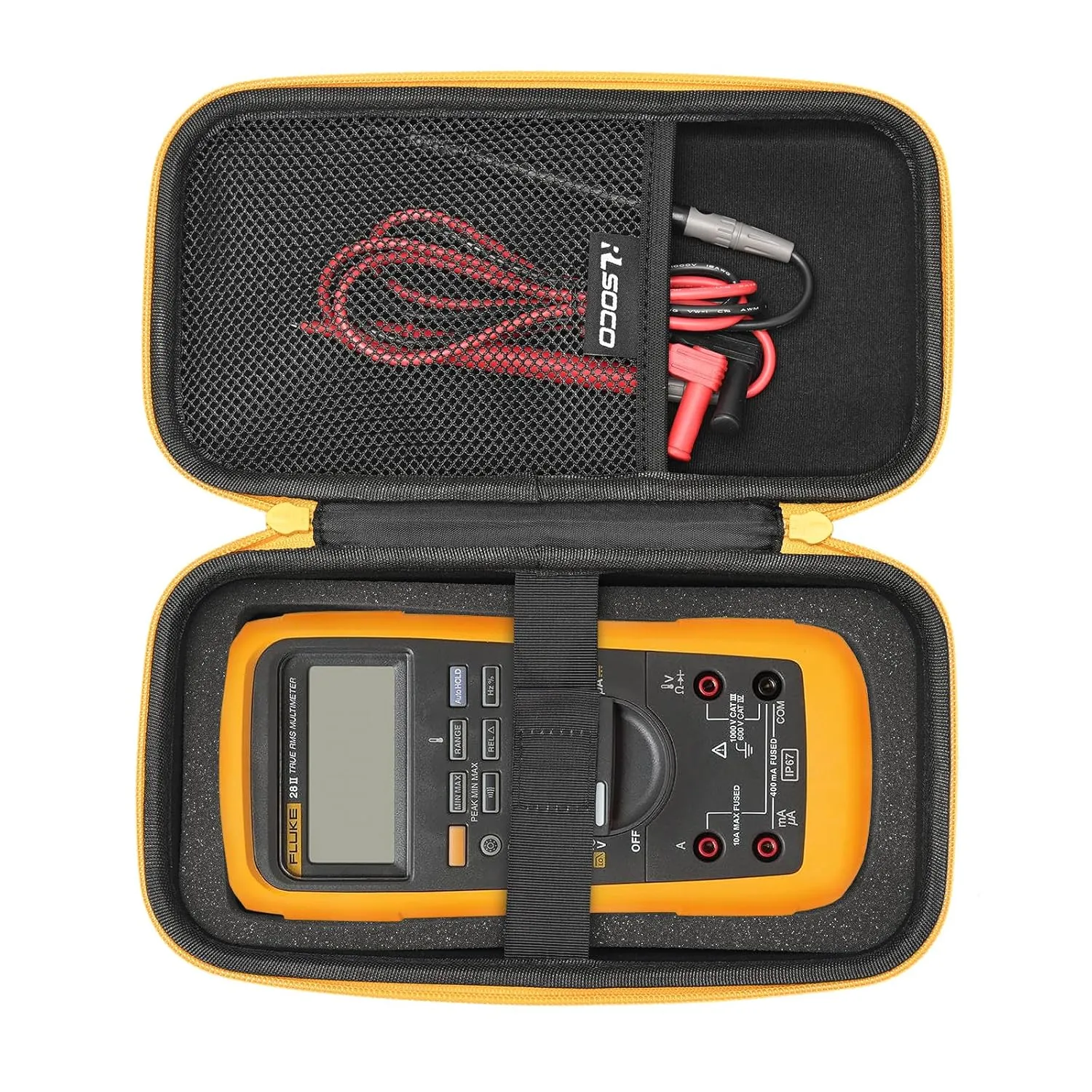 RLSOCO Hard Case for Fluke 28 II/187/189 & Greenlee DM-820A Rugged Digital Multimeter (Case Only)