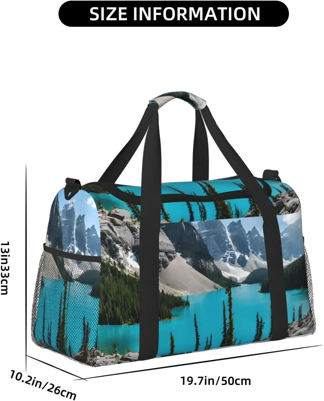 Rocky Mountains Durable Portable Crossbody Travel Bag, A Good Companion For Long-Distance Travel