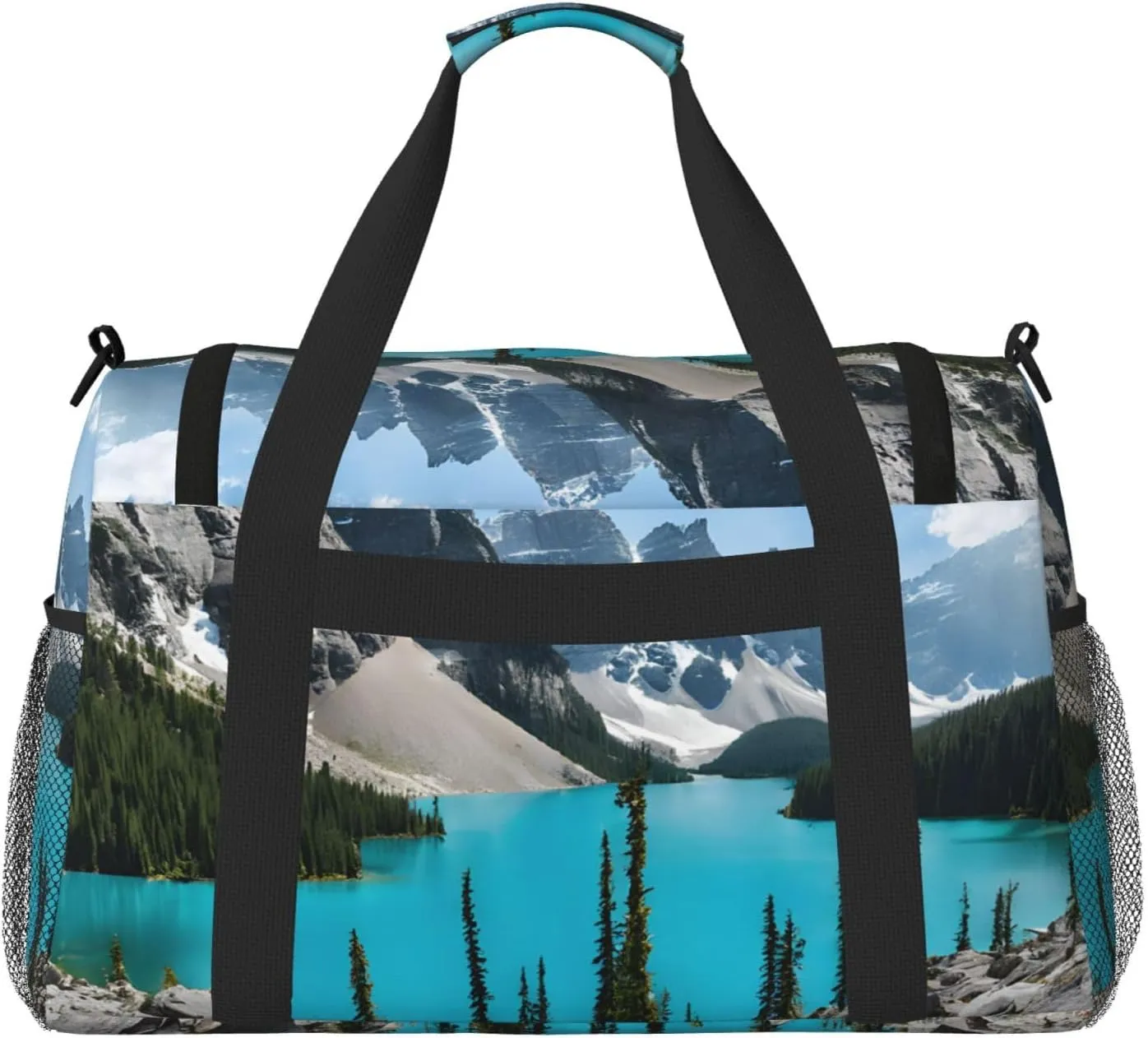 Rocky Mountains Durable Portable Crossbody Travel Bag, A Good Companion For Long-Distance Travel