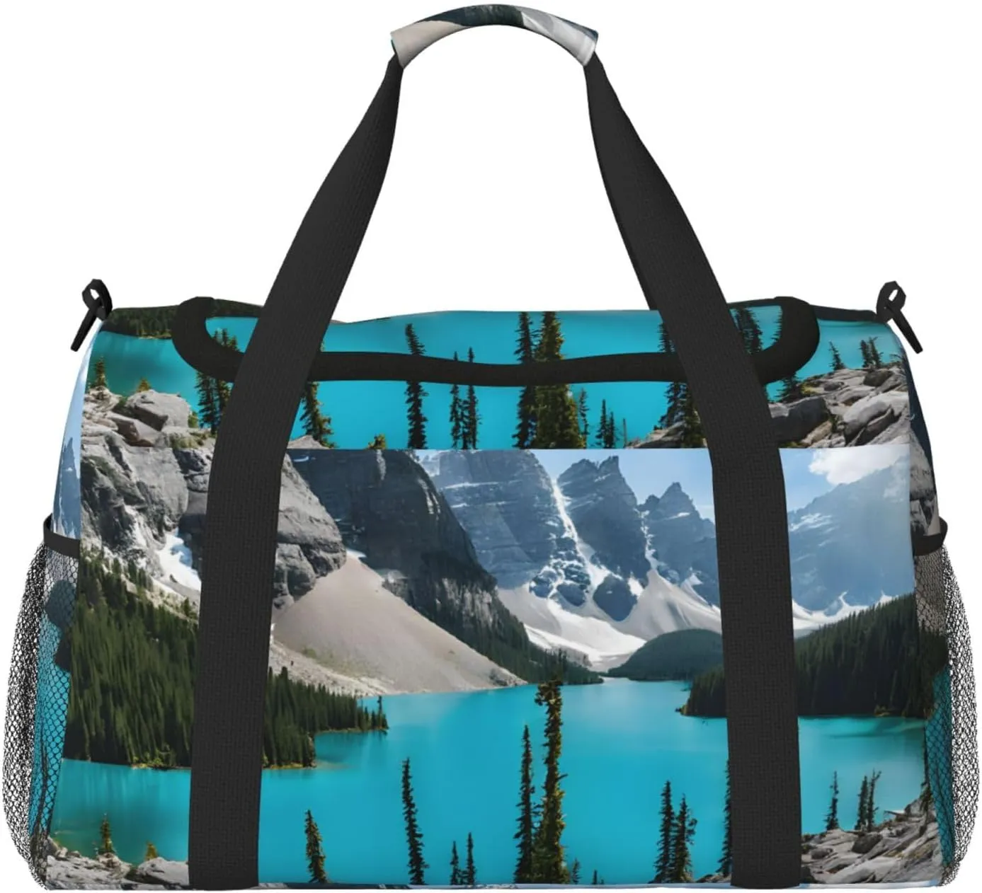 Rocky Mountains Durable Portable Crossbody Travel Bag, A Good Companion For Long-Distance Travel