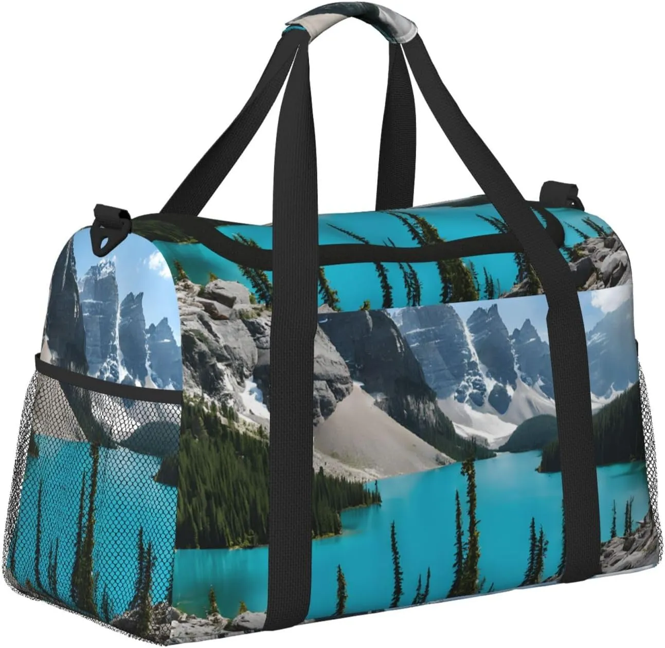 Rocky Mountains Durable Portable Crossbody Travel Bag, A Good Companion For Long-Distance Travel