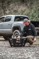 Rough Country Overland Collapsible Fire Pit w/Carry Bag