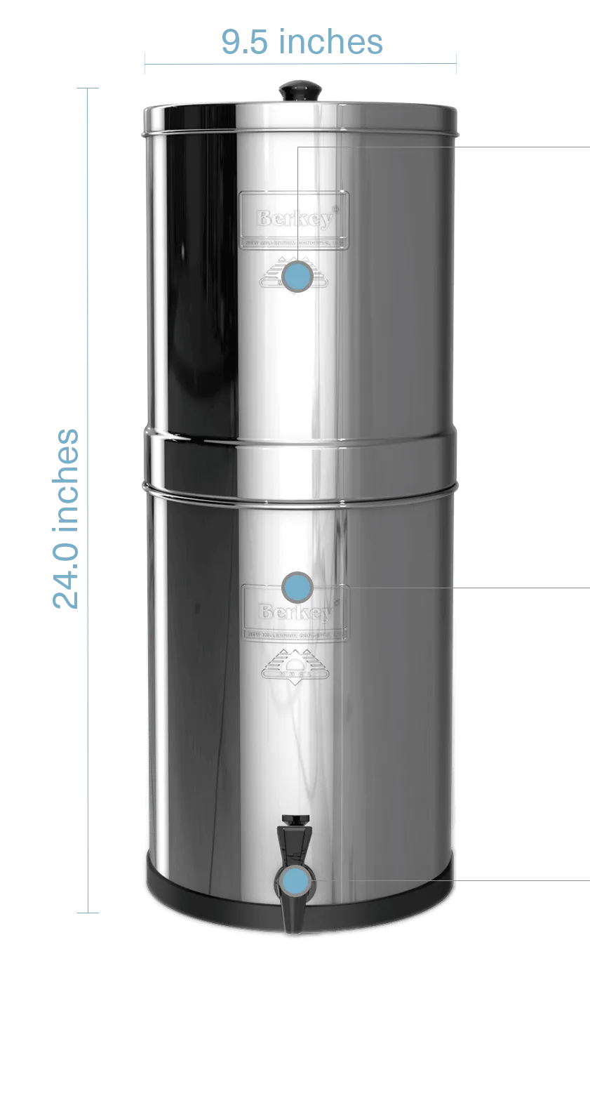 Royal Berkey Water Filter- 3.25 gal.