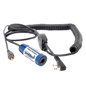 Rugged Radios MH-O-RCA-K Motorcycle Off Road Body Cable Harness with Inline Radio Jumper for Rugged V3, RH5R, RDH, Baofeng & Kenwood Radios