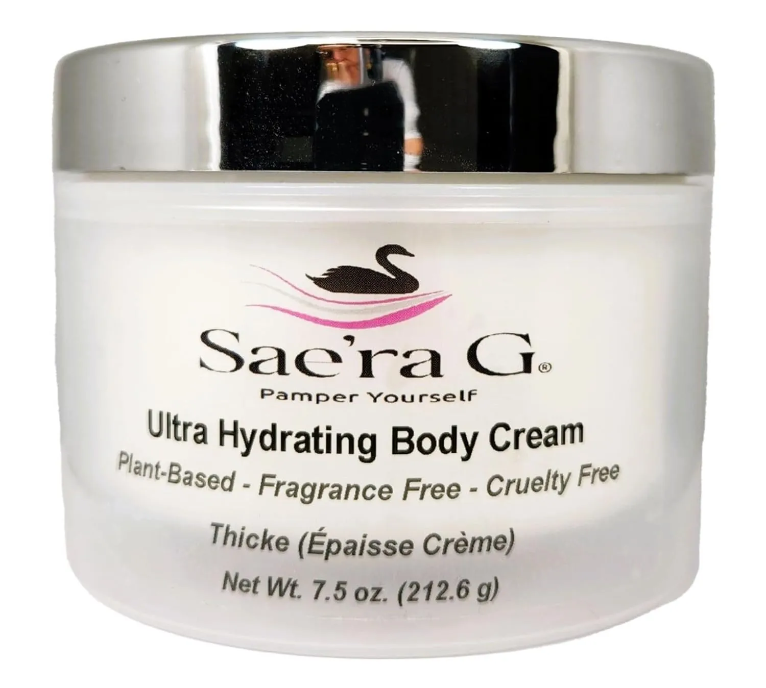 Sae'ra G Ultra Hydrating Body Cream Moisturizer – Shea Butter and Aloe – Fragrance Free – Plant Based Vegan – Paraben Free – Cruelty Free – All Natural – 7.5 oz – All Skin Types – Non Greasy