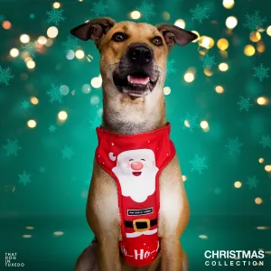 Santa Claus Costume Christmas Dog Body Mesh Harness