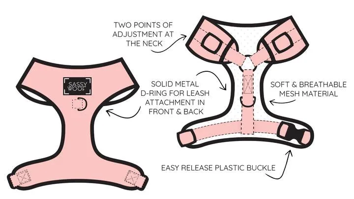 Sassy Woof Adjustable Harness - Blumond