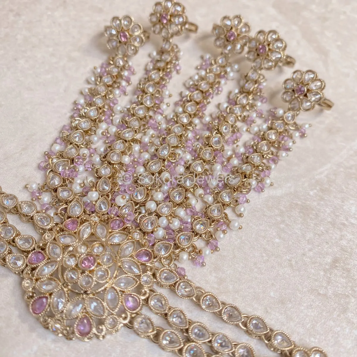 Seema Hand Harness - Light Purple